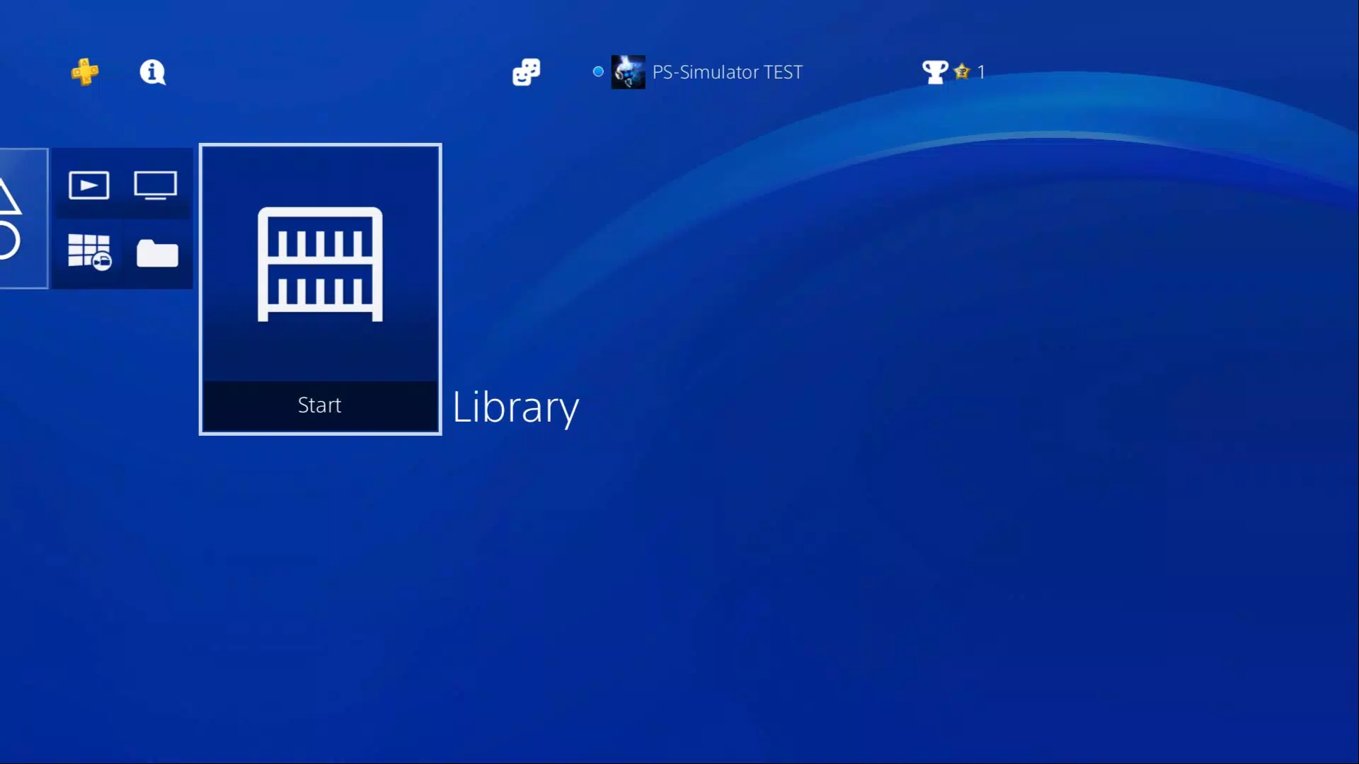 PS4 Simulator screenshot