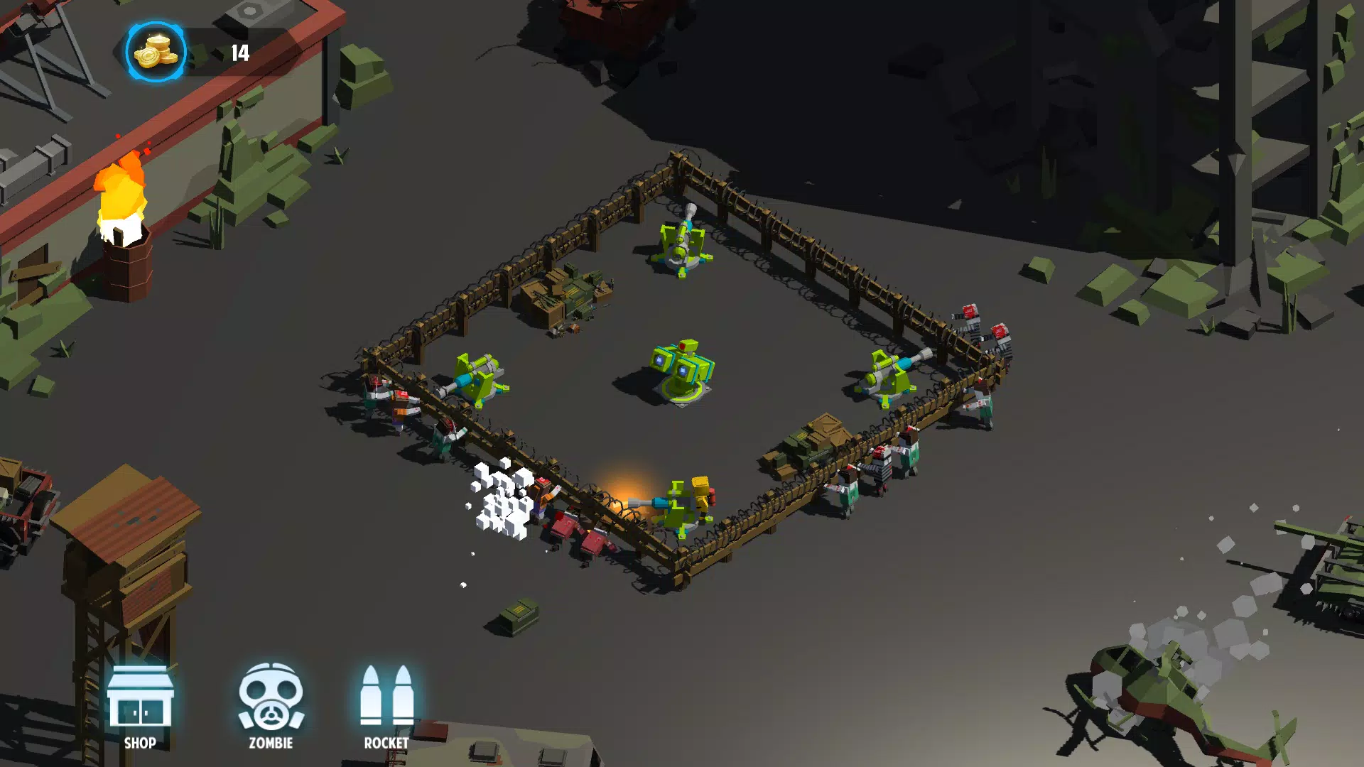 Idle Survivor-Zombie Defense screenshot